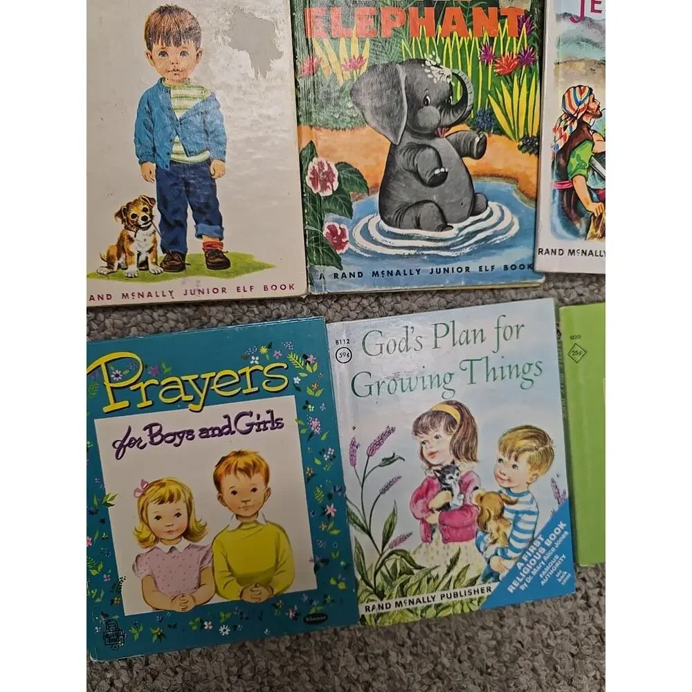 Lot of 18 Vintage Mixed Authors Read Along Hardcover Children's Story Books‎